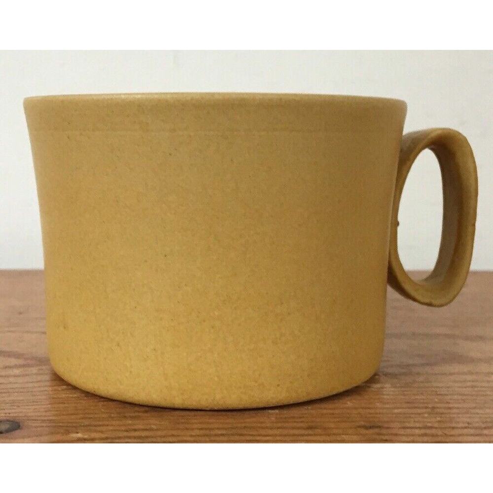 Set 5 Vtg Mid Century Bennington Potters Pottery Elements Gold Coffee Tea Mugs